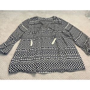 Collective Concepts Ikat Print Pullover Blouse